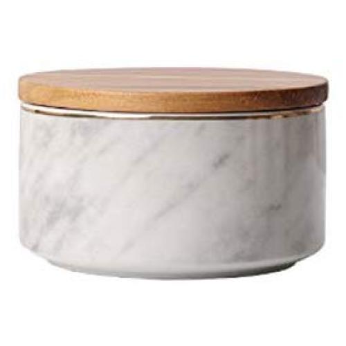 Mini Spice Jars Nordic ceramic sealed cans with lid marble storage jar