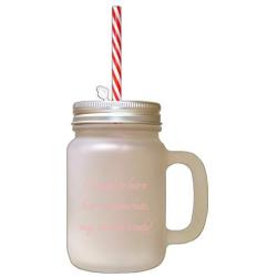 Soft Pink Learn To Masturbate May Come In Handy Frosted Glass Mason Jar With Straw