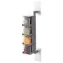 Wall Mount Revolving Seasoning Box Set, Removable Spice Storage Canister With Rotating Rack Spoon Portable Condiment Jar-d