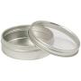 20z Jars with Lid Cans W/slip on Pretty Clear Window Top Shows Off Your Contents 2 Pcs