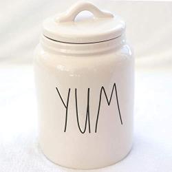 Rae Dunn by Magenta Yum Small Canister | 6.5" Tall x 4" Wide