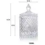 Clear Crystal Storage Tank Candy Jar Tea Pot Snack Cans Practical Cover Glass Sauce Bottle Home Kitchen Decoration,Clear