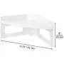 Organisateur de placards Kitchen mDesign – Plateau Tournant 2 Étages, Forme de Tarte, 1/4 de Tranche – Pour Conserver les Soupes, Pâtes, Thé, Café, Épices, Pots, Bouteilles, Boîtes – Blanc Organisateur de placards Kitchen mDesign – Plateau Tournant 2 Étages, Forme de Tarte, 1/4 de Tranche – Pour Conserver les Soupes, Pâtes, Thé, Café, Épices, Pots, Bouteilles, Boîtes – Blanc
