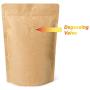 Kraft Paper Stand up Zipper Pouches Coffee Bags Coffee Pouches with Valve (Pack of 50)