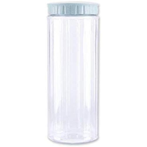 Transparent Plastic Sealed Jar Kitchen Grain Storage Jar Storage Bottle,Blue L