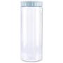 Transparent Plastic Sealed Jar Kitchen Grain Storage Jar Storage Bottle,Blue L
