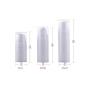 6PCS 15ml/0.5oz Empty High-grade White Plastic Bayonet Airless Vacuum Pump Press Bottle Cosmetic Container Dispenser Vial Holder Jar Pot Sample Storage for Cream Lotion Emulsion Serum