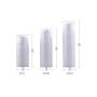 3PCS White Empty Disposable Portable Mini Airless Vacuum Pump Bottle Jars Bayonet Cream Lotion Dispenser Cosmetic Makeup Emulsion Storage Holder Container Pots Travel Accessories(15ml/0.5oz)