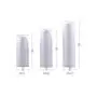 3PCS White Empty Disposable Portable Mini Airless Vacuum Pump Bottle Jars Bayonet Cream Lotion Dispenser Cosmetic Makeup Emulsion Storage Holder Container Pots Travel Accessories(15ml/0.5oz)