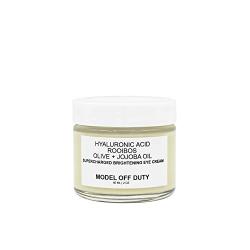 Model off Duty Beauty Supercharged Brightening Eye Cream | Natural & Organic Eye Cream | Hyaluronic Acid, Rooibos, Vitamin E, Aloe Vera | Reduce Age Spots, Dark Circles, Eye Puffiness, Wrinkles 2.0 oz