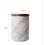 Mini Spice Jars Nordic ceramic sealed cans with lid marble storage jar