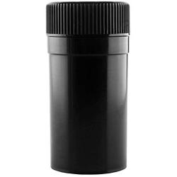 Rx Herb Jar Built-In Multi-Use Vacuum Seal Portable Storage Resistant Container, Black