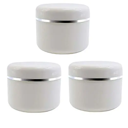 Bouteilles Plastiques Blancs Vides 3PCS 250ML 8.5OZ avec Bouchon à Vis et Couvercle Intérieur pour Stockage Crème Visage, Étuis Maquillage, Récipients Portables pour Utilisation Quotidienne/Voyage Bouteilles Plastiques Blancs Vides 3PCS 250ML 8.5OZ avec Bouchon à Vis et Couvercle Intérieur pour Stockage Crème Visage, Étuis Maquillage, Récipients Portables pour Utilisation Quotidienne/Voyage