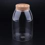 Vintage Weinflaschenhalter Klare Glas Kaffeetee Essensbehälter Küchenschubladen-Knopf, M