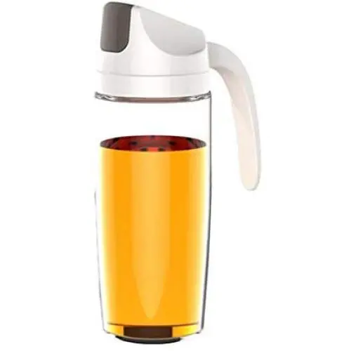 Küchenaufbewahrung Küchen und Leakproof Olivenöl Essig Dispenser Flasche Automatischer Deckel Lagerglasbehälter