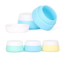 FantasyDay 3 Pack 10ML Silicone Cream Jar with Sealed Lids Earring Ring Case Pill case Travel Cosmetic Containers Kit for Sample Size Cosmetics, Balms, Lotions, Conditioner & Creams #1