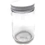 12 oz Old Fashioned Glass Jar with White Metal Non-Button Lid 12-Pack by Packaging For You