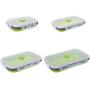 Kitchen Food Storage Jar Airtight Food Storage Silicone Food Portable Lunch Box Bowl Bento Boxes Folding Collapsible Storage (Color : 350ml)