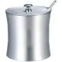 Decdeal Condiment Pots Stainless Steel Seasoning Cans Kitchen Pepper Salt Storage Jar Sugar Bowl with Lid and Spoon Decdeal Condiment Pots Stainless Steel Seasoning Cans Kitchen Pepper Salt Storage Jar Sugar Bowl with Lid and Spoon