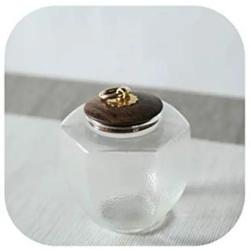 Glass Tea Storage Jar Coffee Beans Seal Cans Sugar Nuts Tanks With Wooden Lid Canister,A Glass Tea Storage Jar Coffee Beans Seal Cans Sugar Nuts Tanks With Wooden Lid Canister,A