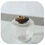 Glass Tea Storage Jar Coffee Beans Seal Cans Sugar Nuts Tanks With Wooden Lid Canister,A