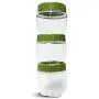DUXU T-Lock Food Storage Containers ? Set of 3, 16Oz Twist & Lock Stackable Jars - BPA Free & Durable Plastic Snack Containers with Interlocking Leakproof Lids - Keep Food Dry & Fresh (Green) DUXU T-Lock Food Storage Containers ? Set of 3, 16Oz Twist & Lock Stackable Jars - BPA Free & Durable Plastic Snack Containers with Interlocking Leakproof Lids - Keep Food Dry & Fresh (Green)