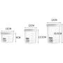 Kitchen storage box/plastic transparent snack cans/grain sealed cans