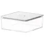 HOMELUNY Set of 4 Clear Crisper Airtight Plastic Food Jars Food Storage Refrigerator Airtight Crisper 2800ml for Candy, Cookie, Rice, Sugar,Flour,Snacks Keeping Food Dry & Fresh