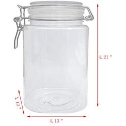 Fixture Displays Wire Clasp PET Jar 1250 ml Spice Jar Seal Paint Oil Storage Jar Container Lock 18615-1250ML-12PK-NPF!