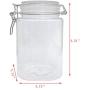 Fixture Displays Wire Clasp PET Jar 1250 ml Spice Jar Seal Paint Oil Storage Jar Container Lock 18615-1250ML-12PK-NPF!