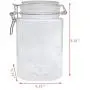Deckel-Displays Metallklemme für PET-Glasbehälter 1250 ml Gewürzglas Versiegelung Farböl Lagerbehälter 18615-1250ML-12PK-NPF