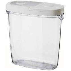 IKEA 800.667.23 365+ Dry Food Jar with Lid, Clear, White