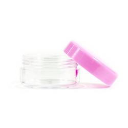 10 Gram Plastic Cosmetic Containers with Lids Pink Makeup Sample Jars BPA free 20pcs