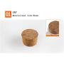 Hisght 100m/3.5oz 200ml/7oz Empty Refillable Frosted Plastic Bottle Food Storage Container Canister Pot Jar Holder Sealed Tank with Wooden Spoon and Cork Stopper for Salt Honey Coffee and More