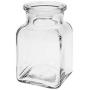 Viva Haushaltswaren 6 Glass Containers 150 ml with Cork Stoppers for Spices, Salt, Gifts, etc and Wooden Spice Scoop, Glass, 150 ml