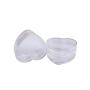 12PCS 4ml 0.14oz Empty Refillable Plastic Clear Heart Shape Make up Cosmetic Sample Containers Jar Bottle Pot for Lip Balm Eye Shadow Cream Nail Powder