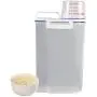 Fdit Rice Storage Bin Cereal Container with Lid Portable Home Kitchen Storage Box Plastic with Measuring Cup Lid Fdit Rice Storage Bin Cereal Container with Lid Portable Home Kitchen Storage Box Plastic with Measuring Cup Lid