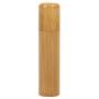 jskjlkl2019 1Pc Round Portable Handmade Natural Bamboo Tea Jar Storage Holder Container Box for Tea Coffee Beans Nuts Spices(2.5 x 12cm)