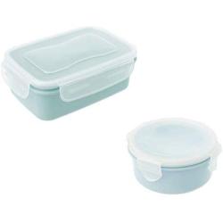 HUAIREN Round Mini Lunch Box Refrigerator Storage Box Pp Food Kitchen Sealed Box Lunch Grain Cans Classification Container-A-a
