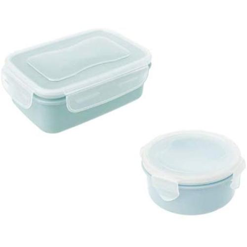 HUAIREN Round Mini Lunch Box Refrigerator Storage Box Pp Food Kitchen Sealed Box Lunch Grain Cans Classification Container-A-a