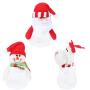 Toyvian Christmas Candy Box Snowman Santa Elk Candy Jar Cookie Sugar Containers Boxes Xmas Party Decoration Gift 3pcs