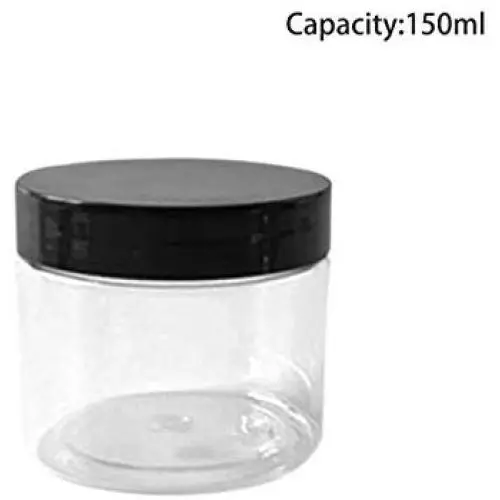 Bouteilles en plastique transparentes pour stockage, cosmétiques, huiles, crèmes, aliments (50ml, 100ml, 150ml) Bouteilles en plastique transparentes pour stockage, cosmétiques, huiles, crèmes, aliments (50ml, 100ml, 150ml)