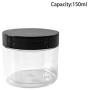 Pet Plastic Clear Jar Container Storage Cosmetic Oil Cream Food 50ml 100ml 150ml