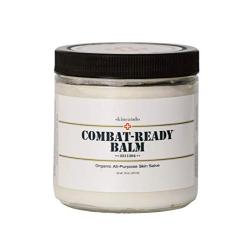 Combat Ready Skin Balm 8oz by Skincando – All Natural - Intensive Moisturizer – Skin Cream - Organic ingredients – Apricot Kernel Oil – Grapefruit Seed Extract – Black Spruce - Black tea Moisturizer