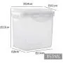 Ensemble de 4 Pots de Rangement pour Céréales HOMELUNY, Boîtes de Rangement en Plastique pour Bonbons, Biscuits, Riz, Sucre, Farine, Snacks, Garde les Aliments au Sec et Frais JP3018_850mL Ensemble de 4 Pots de Rangement pour Céréales HOMELUNY, Boîtes de Rangement en Plastique pour Bonbons, Biscuits, Riz, Sucre, Farine, Snacks, Garde les Aliments au Sec et Frais JP3018_850mL