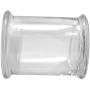 Clear Glass Herb Stash Jar with Lid 12 oz Blank