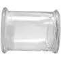 12 oz Clear Glass storage Herb Stash Jar and Lid with V For Vendetta Logo