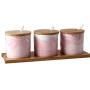 Mini Spice Jars Creative ceramic seasoning pot electro-optic stone seasoning box restaurant combination set