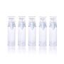 6Pcs 0.17oz(5ml) Clear Plastic Airless Pump Bottle Refillable Empty Travel Size Dispenser Makeup Storage Vial Toiletries Container for Liquid Emulsion Essence Serum Foundation