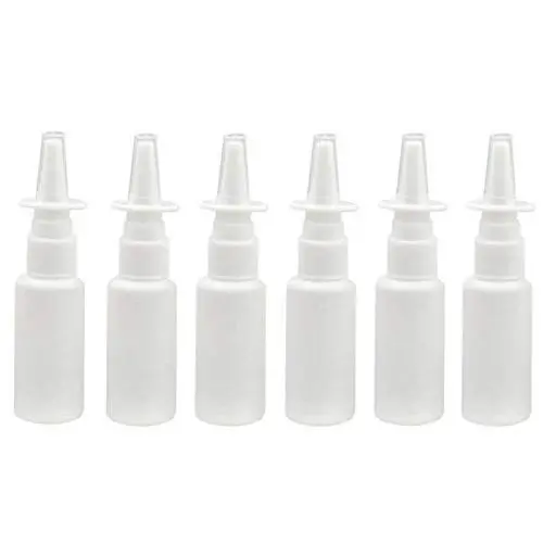 12 Stück Weiße Leere Wiederbefüllbare Nasensprühflaschen Feiner Nebel Beutel Zerstäuber Düsen Nebelbehälter Dosierspender Reise-Probenpackung für Make-up, Wasser, ätherische Öle, Parfüms (30 ml / 1 oz)